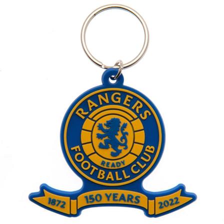 Rangers Fc 150 År Pvc-nyckelring One Size Blå/senapsgul