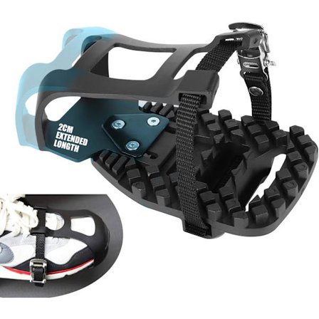 Tåbur för Peloton Bike & Peloton Bike+ Pedaler Kompatibla Tåbur Adaptrar, Tåklämmor Bur