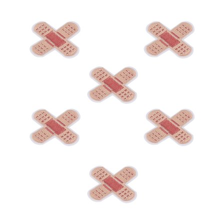 6 stk. broderede strygemærker, plaster, dækker pletter, sød form, gør-det-selv nederdele, tasker, hatte