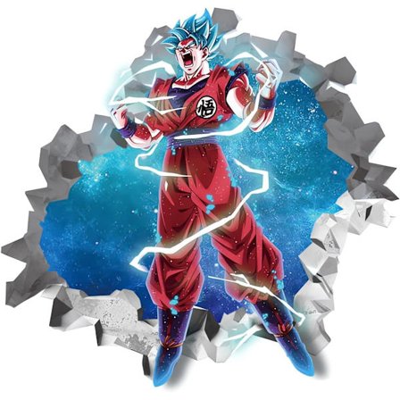 Dragon Ball vægklistermærke til soveværelse, børneværelse vægdekoration, anime-plakat