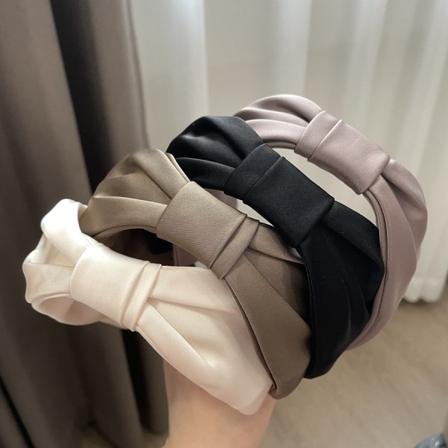 4 st pannband för kvinnor, knuten bred pannband, yoga hårband mode elastiska håraccessoarer för kvinnor och flickor