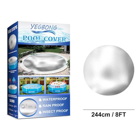 Cover, rektangulärt cover, Runt cover(244cm)