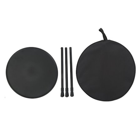 Sammenklappeligt camping rundt bord i aluminiumlegering, løftbart, bærbart picnic campingbord til selvkørende RV-udstyr, forsyninger, matsort