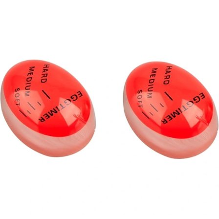 2-pak æggeur med farveskift, kreativt æggeur til blødkogte og hårdkogte æg, køkkenredskab egnet til hjemmet, spisestuen og køkkenet