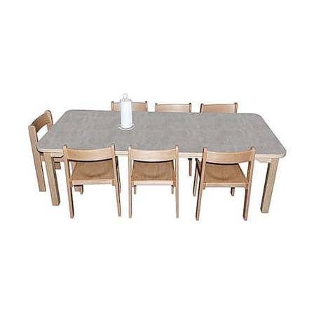 Tapiflexbord 80x120 cm höjd 72 cm lj.grå