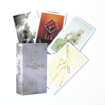 The Fountain Tarot Cards Guidebook Deck Brætspil Til Familiefest Underholdning Spillekort 1stk Dug