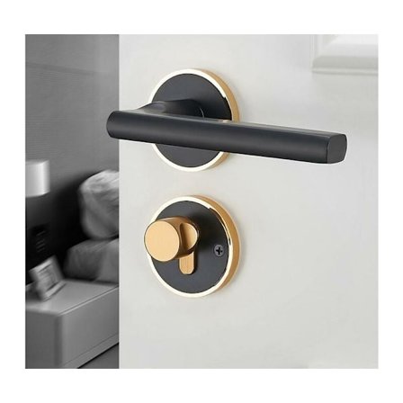 Magneettinen huoneen oven lukko ovenkahvalla ilman avainta, piilotetut kiinnikkeet siistiin ulkonäköön, sopii sisätilojen puuoville, ergonominen 