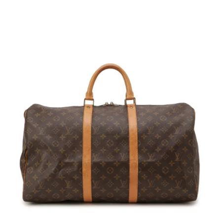 Louis Vuitton Vintage, Pre-owned Polyester travel-bags Bruin, Dames, Maat:ONE Size