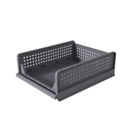 Stakbar Sammenklappelig Garderobe Opbevaringsboks Organizer (Nem at Åbne og Folde), Hvid Plastik Garderobe Hylder, Garderobe Opbevaringsboks, Træk Som