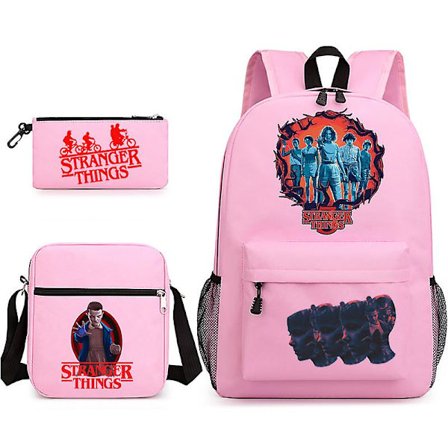 Stranger Things Ryggsäck Skolväska Stranger Things Trio-3