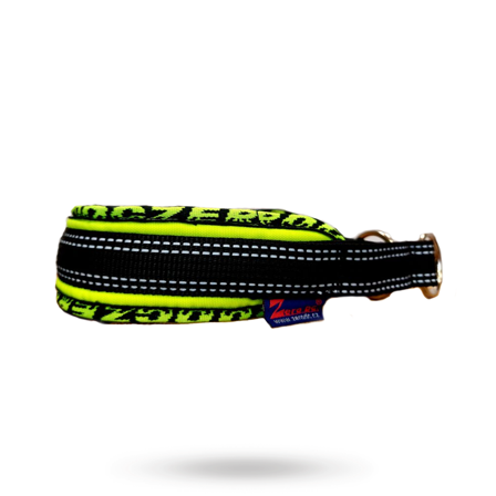 Zero DC - Zero DC Blizard Halsbånd - Neongrønn - Tekstilhalsbånd, Lærhalsbånd, personlige, scarfs & bandanas, Charms & Halsbåndsmykker på Doggie.no