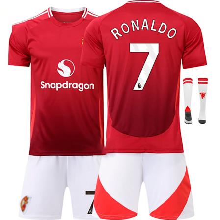 2425 Euroopan Punaiset Paholaiset Jalkapallopeli Koti No. 7 Cristiano Ronaldo 25 Sancho 10 Rashford ja muut aikuisille ja lapsille tarkoitetut 
