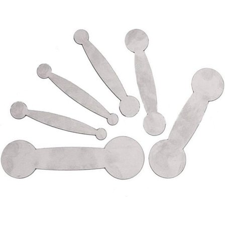 6 stk. Nivelleringsringer i rustfritt stål for klarinett, verktøy for reparasjon av treblåseinstrumenter, sølv