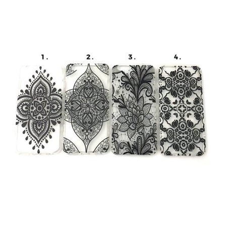 Mandala Silikon TPU-Skal till iPhone 6/6S - Olika motiv