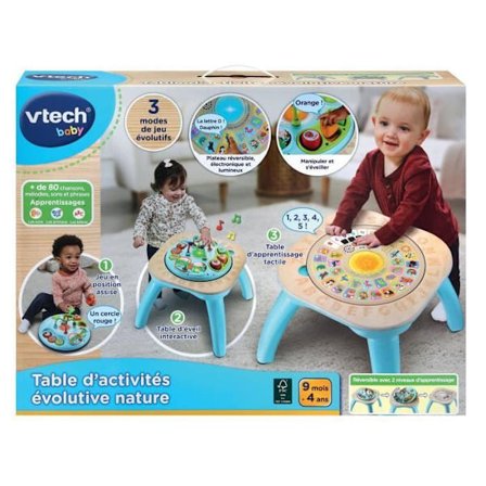 VTECH NATURE SKALBAR AKTIVITETSBORD (LEKSAK MED FSC-CERTIFIERAD TRÄDEL)
