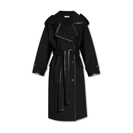 The Mannei - Trenchcoats - Svart - Dam - Storlek: M, Dam, Storlek: M