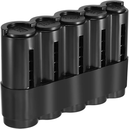 Euro Møntdispenser Møntholder Plast Opbevaringsboks Møntdispenser til Taxi/Bar Restaurant (Sort)