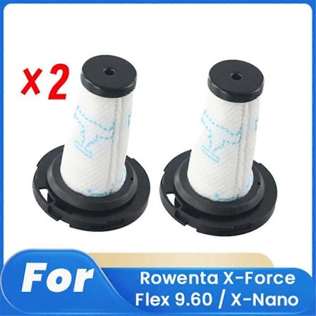 2 stk. ZR009010 Filter til X-Force Flex 9.60 / X-Nano Robotstøvsuger Tilbehør Filter Rengøringsdele Udskiftning