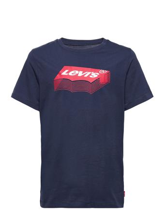 Stacked Batwing Tee T-shirt Blå Levi's