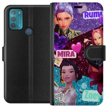 Kompatibelt Plånboksfodral till Motorola Motorola Moto G50 Borussia Dortmund BVB 09 emblem i gul och svart grafisk design för fotbollsfans och sport