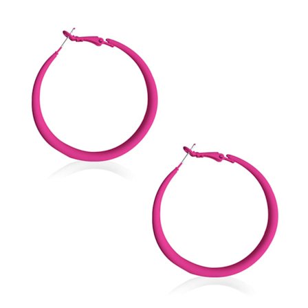 Klassiska retro matta metallhögörhängen retro neon stora örhängen smycken