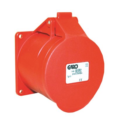 Garo UI 316-3 S Paneluttak IP44, 4-polet, 16 A Rød, 3 h, Stikkontakter & kabler