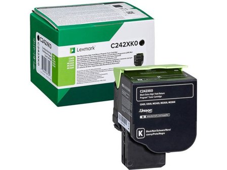 Lexmark Toner C242XK0 Svart - Lyreco - Toner och bläck - Tonerkassetter - Toner Lexmark