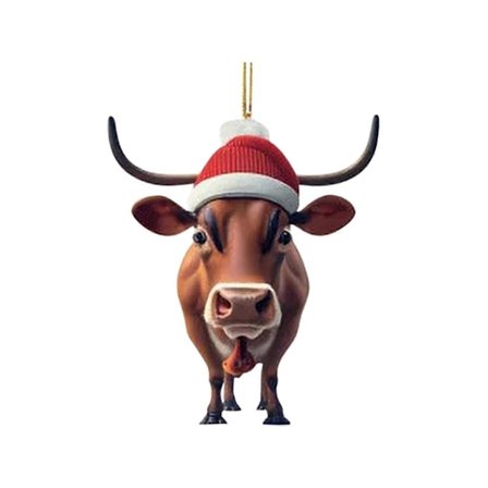Personlig Ko-Julepynt til Juletræet - Gaveidé