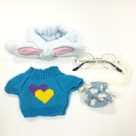 30 cm dukketilbehør, plysjdukketøy, avtakbart dukketøy for plysjleker