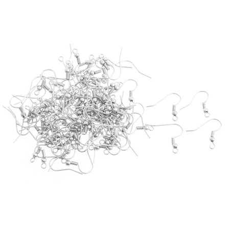 100 st Örhängekrokar Hypoallergena Silverpläterade Öronstrådar