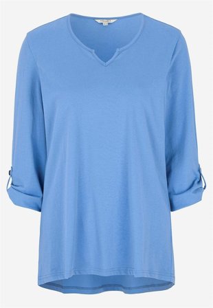 Cellbes of Sweden - Jerseytopp med 3/4-lange ermer i blå for damer i størrelse 46/48