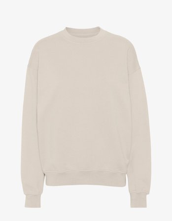 Organic Oversized Crew - Ivory White S