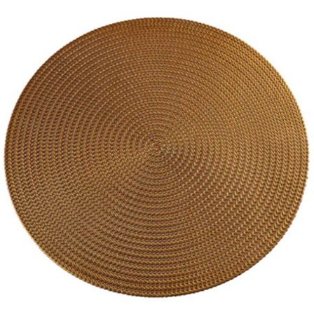 Rund miljøvennlig PVC spisebrikke for restaurant nordisk anti-varm bordbrikke biff bordbrikke