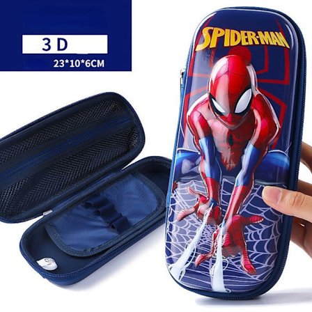 3D Spider-Man enkellagers pennfodral Iron Man brevpapper student pennlåda