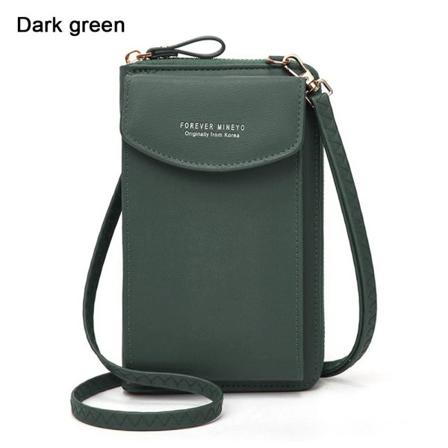 Skulderveske Mobiltelefonvesker MØRKEGRØNN - Perfet dark green