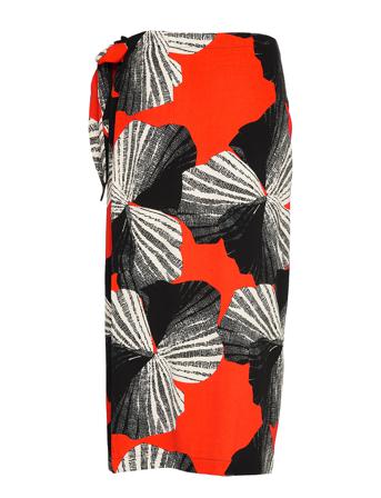 Slfkairi Mw Midi Wrap Skirt B Patterned Selected Femme