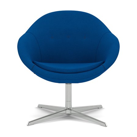 Varier Furniture Kokon Club - Blue Wool - Chrome base