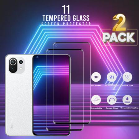 2-pack Xiaomi 11 - Härdat Glas 9h - Super Kvalitet 3d Skärmskydd