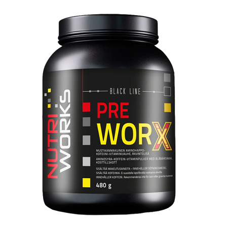 Nutri Works Pre worX, 480 g, Blueberry