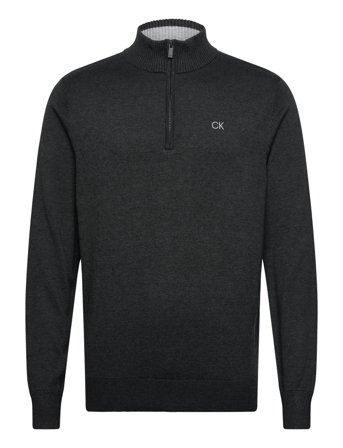 Elmwood Half Zip Sweater Black Calvin Klein Golf