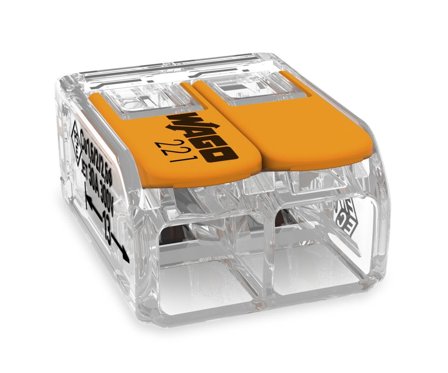 Wago 221-612 Kopplingsklämma för alla ledare 2-pol, 50-pack, Installationsmaterial