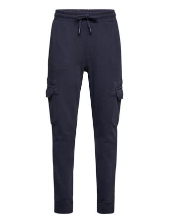 Cargo Jogger Trousers Joggebukser Pysjbukser Marineblå Mango*Betinget Tilbud