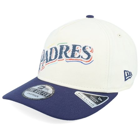 New Era - MLB Weiss Adjustable Cap - San Diego Padres Team Scribble Chrome/Dark Royal A-frame Adjustable @ Hatstore