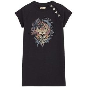 Kids - Zadig & Voltaire Black Skull Detail Sweat Dress - Dresses - 5 years - Grey