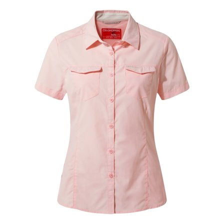 Craghoppers Women's NosiLife Adventure Shortsleeve Shirt Women short-sleeved shirts Pink 10