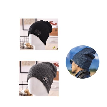 2 stk. Mænds polstret hovedbeklædning Koreansk version af vinteruld