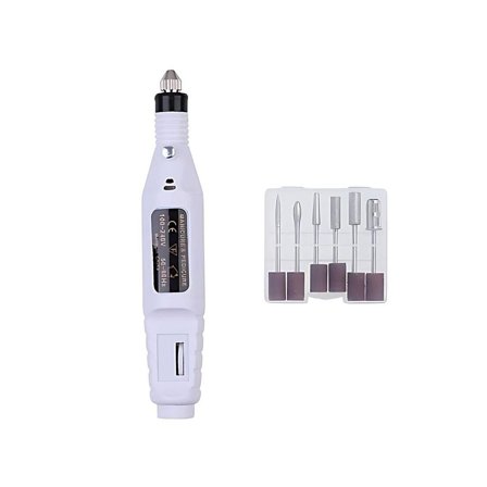 UNIQ Elektrisk Neglefil til Manicure & Pedicure 6 Bits, Makeup, Negletilbehør, Neglefile