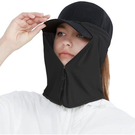 Solskydd för ansikte och nacke UV-skydd Visir Kylande skydd (Exklusive hatt)