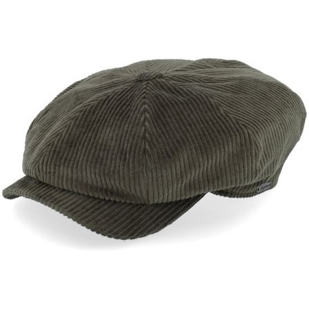 Wigéns - Grön flatcap Keps - Newsboy Retro Cap Olive Flat Cap @ Hatstore