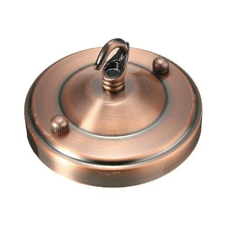 Vintage-kattokiinnike, koukku, levyteline, kattokruunu, lamppu, valaisin, katto, 2 kpl